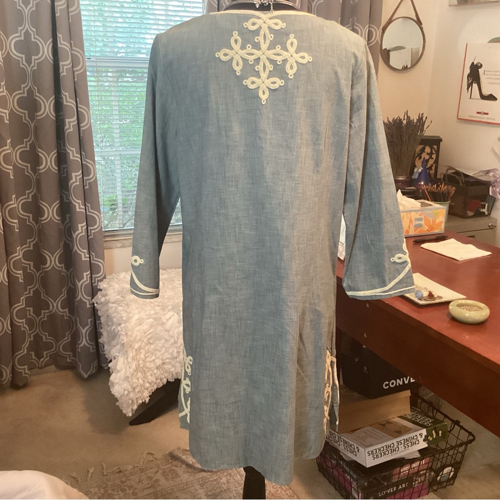 Vintage Lucky Brand Embroidered Dress - Picture 3 of 7